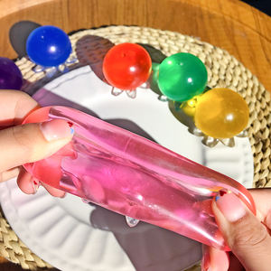 Balle anti-stress transparente personnalisée en TPE avec logo Maltose, jouet sensoriel unisexe pour l'autisme, modèle pieuvre souple - Product Image 4