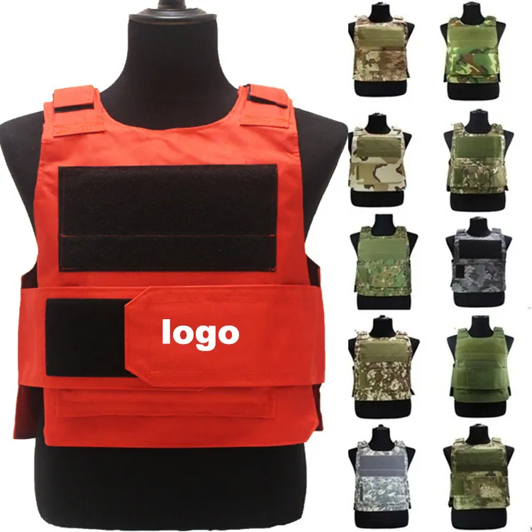 Gujia Custom Logo Outdoor Training Security Hunting Soft Red Plate Carrier Customized Logo Fashion Paintball Tactical Vest