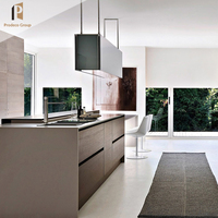 Armoires de cuisine couleur blanche, nouveau design île, bon marché, 1 pièce