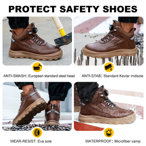 Scarpe Antinfortunistiche Invernali Impermeabili OEM con Punta in Acciaio Antiurto e Antiperforazione Stivali da Lavoro <span class=keywords><strong>Alti</strong></span> - Product Image 2