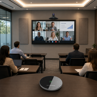 Terminal de visioconférence 4K Grandstream GVC3220, 5 voies, 1080p, tout-en-un, micro sans fil, Wi-Fi double bande, reconnaissance faciale IA