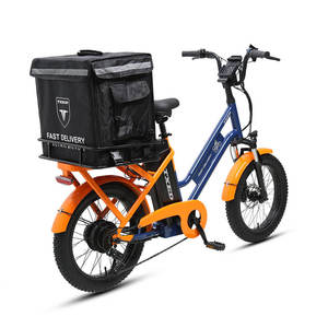 Bicicleta de Reparto de Comida con Cuadro de Acero y Horquilla de Suspensión, 20 Pulgadas, 7 Velocidades, con Batería, Entrega Rápida, Suspensión Delantera - Product Image 5