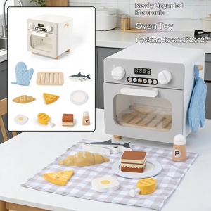 Machine à café électronique <span class=keywords><strong>en</strong></span> <span class=keywords><strong>bois</strong></span> pour enfants, four à air chaud, <span class=keywords><strong>jouet</strong></span> de <span class=keywords><strong>cuisine</strong></span> simulé, jeu d'imitation, <span class=keywords><strong>jouet</strong></span> éducatif pour les enfants de 4 à 6 ans - Product Image 6