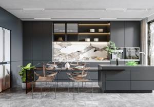 Stile moderno bianco <span class=keywords><strong>a</strong></span> forma di L Set di armadietti personalizzati in legno armadi da <span class=keywords><strong>cucina</strong></span> adatti per gli appartamenti - Product Image 6