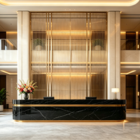 Cloison en métal découpée au laser en acier inoxydable moderne et luxueuse avec installation facile pour la décoration intérieure d'hôtel