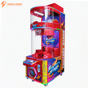 Distributeur d'œufs en capsule Sunflower 100 mm, machine à balles interactive Lucky Drop, nouveau design en métal, 2 joueurs - Product Image 4