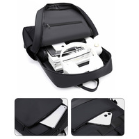 Sac à dos unisexe en PU avec fermeture éclair, grande capacité, pour ordinateur portable, idéal pour étudiants, style simple et tendance, vente en gros