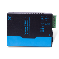 Kit d'extension de fibre optique DMX512 à 2 canaux PKnight, paire émetteur/récepteur, bloc terminal 7 broches, boîtier en fer, portée 2-100 km