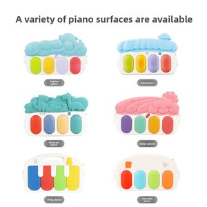 Tapis d'éveil musical pour bébé <span class=keywords><strong>avec</strong></span> piano à pédales, jouets souples en plastique ABS, pour nourrissons et tout-petits de 0 à 24 mois, pour la maison - Product Image 3
