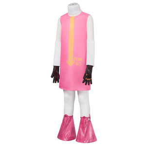 Disfraz de Vegapunk 5 para mujer, conjunto de disfraz de anime para adultos, color rosa con guantes y botas - Product Image 2
