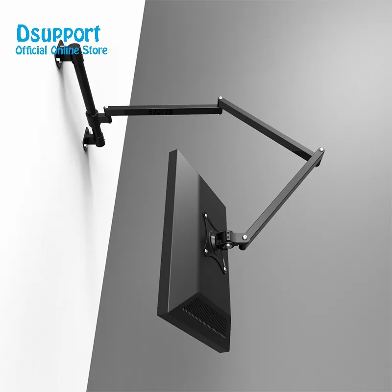 Wall Mount Ultra Long Arm Monitor Support Full Motion Monitor Holder Mount Bracket S201