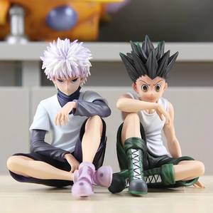 2 estilos Killua <span class=keywords><strong>Zoldyck</strong></span> GON FREECSS PVC Anime figura estatua colección modelo escritorio ornamento juguete niños regalo 10CM - Product Image 1