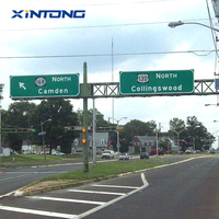 Portique routier sur mesure pour signalisation routière de grande envergure et solutions avancées de gestion des voies de circulation