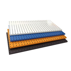 Metall Perfo rated Panel <span class=keywords><strong>Display</strong></span> Stand Hardware Werkzeug Hänge tafel für Lagerung Wandbehang Rahmen quadratisches Loch Wand Lager regal - Product Image 6