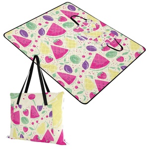 New Arrival Summer Waterproof Portable <b>Picnic</b> <b>Blankets</b> Foldable Hand Bag Custom Camping <b>Blanket</b> for Beach - Product Image 1
