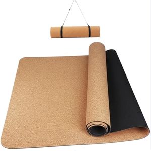 Tapete de Yoga de Corcho de Lujo, Antideslizante, Suave, Ecológico, Ligero, Resistente al Sudor, Natural y Sostenible, Tapete de Gimnasio de Corcho - Product Image 1