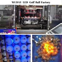Balle de golf lumineuse avec logo personnalisé, luminescente dans le noir, ensemble cadeau de jeu, lot de balles de golf lumineuses LED avec emballage personnalisé