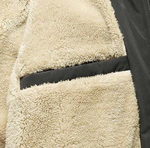 Chaqueta sólida a prueba de viento para hombre, abrigo cálido de invierno para hombre, ropa de gran tamaño de piel gruesa - Product Image 6