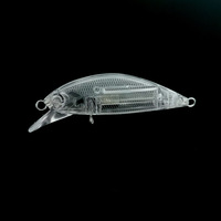 R-8385 supérieur droit 60mm 5g coulant vairon leurre en plastique dur appât blanc leurre corps matériel de pêche appât à la main pour poisson d'eau douce
