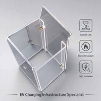 Protection personnalisée en polycarbonate transparent pour chargeur de VE, haute résistance aux chocs, ignifuge V0, boîtier de protection PC 2 mm, nouvelle énergie