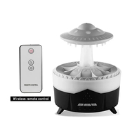 Diffuseur d'arômes électrique à gouttes de pluie à expédition rapide, humidificateur à brume fraîche de 350 ml avec télécommande pour la maison et le bureau