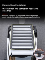 Haute qualité Chery ICAR V23 nouvelle plate-forme de toit en alliage d'aluminium Modification de porte-bagages accessoires d'échelle latérale dédiés