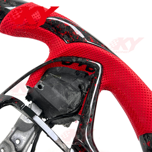 Accessoires de voiture, volant sport en cuir personnalisé en fibre de carbone pour Cadillac CTS CTSV ATS ATSV Coupé 2014-2019 CT4 CT5 - Product Image 3