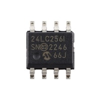 24LC256T-I/SN 256Kbit I2C Serial EEPROM 32Kx8 400kHz 2.5V-5.5V SOIC8 IC Memori Nonvolatil