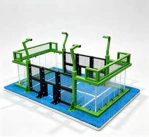Nouveau modèle 2026 <span class=keywords><strong>de</strong></span> terrain <span class=keywords><strong>de</strong></span> padel panoramique, modèle standard 20x10m, modèle miniature à l'échelle réelle, Maqueta <span class=keywords><strong>De</strong></span> Pista <span class=keywords><strong>De</strong></span> Padel - Product Image 1