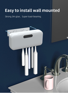 Stérilisateur de brosse à dents UVC 4400 mAh avec fonction de séchage chauffant, boîte de stérilisation rechargeable pour brosse à dents, pour la maison et la salle de bain - Product Image 2