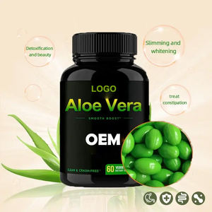 Ausreson doğal takviyesi Aloe Vera özü yumuşak jel kapsüller zayıflama hapı <span class=keywords><strong>100</strong></span> kapsül yağ yakma ürünleri Aloe Vera kapsül - Product Image 2