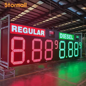 ป้ายราคาดิจิตอล LED <span class=keywords><strong>7</strong></span> เซกเมนต์ ขนาด 36 นิ้ว 4 หลัก 8.888 สำหรับปั๊มน้ำมัน - Product Image 6