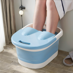 Thickened <b>Foldable</b> PU Foot <b>Bath</b> Tub with PTC Heating Mechanical Control & Timing Function Massage Relaxation CJ-7981 - Product Image 2