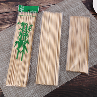 Brochettes de BBQ Teppo jetables 60cm 50cm 40cm 30cm Bâtons de bambou Motif rond Outils d'extérieur pour nettoyer les fruits emballés dans un sac