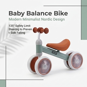 Nouveau vélo d'équilibre 4 roues pour bébé avec musique et lumière, trotteur 3-en-1 sans pédales, jouet à chevaucher pour tout-petits de 12 à 36 mois, premier vélo - Product Image 3
