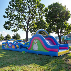 Parcours d'obstacles gonflable interactif et coloré, équipement <span class=keywords><strong>de</strong></span> jeu avec une capacité <span class=keywords><strong>de</strong></span> 500 kg, matériau PVC, taille personnalisable - Product Image 5