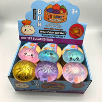 Luckykoo Kawaii Toy Smile Surprise Colored Viral Blind Box Bun Giant Glitter Mystery Mini Dumpling Squishy