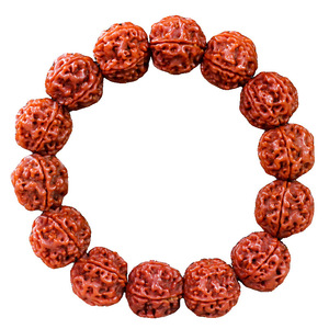 Bodhi Seed <b>Bracelet</b> 2.0 Five Petal Machine Brushed Red Flesh Coarse Veins Hand Polished Religious Ceremony Jewelry Unisex Gift - Product Image 5