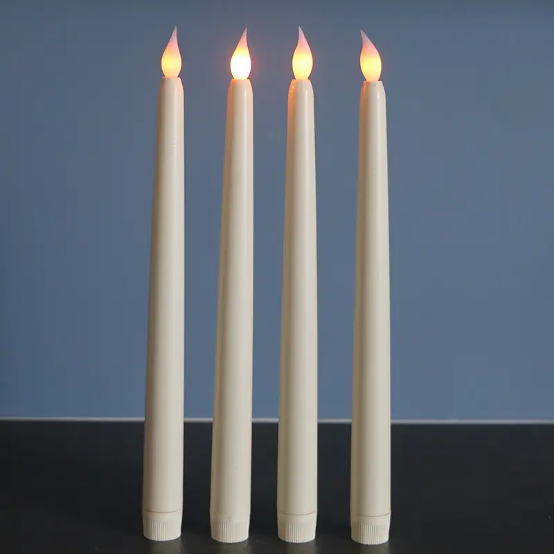 타이머와 웨딩 LED 촛불 깜박임 불꽃 촛불 홈 장식 기둥 전자 양초 세트