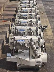 Nouvelle machine à coudre industrielle à point de recouvrement à trois aiguilles et cinq fils Juki MF-7923 à lit cylindrique - Product Image 6