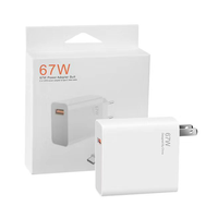 Cargador Súper Rápido de 67W para Teléfono Móvil Adaptador de Pared de Viaje USB C PD con Cable USB Tipo C de 6A para Celulares