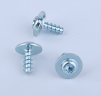 Sekrup Self-Tapping Kepala Torx Kiri Berbahan Baja Karbon Metrik Berkualitas Tinggi yang Dapat Disesuaikan # ST2-8 Biru-Berlapis Seng 8.8 Datar