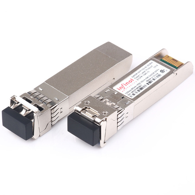 Stock Available DWDM SFP+ 10G 100GHz 1563.86~1528.77 40KM 80KM Channel 17~61 LC Duplex DDM Optical Transceiver Module
