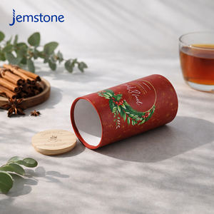 Venta de Fábrica: Tubo de Cartón Reciclable para Galletas, Grado Alimenticio, con Tapa de Madera, Cilindro de Papel Kraft para Café y Té Suelto - Product Image 6