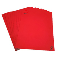 Feuille de carton duplex rouge 500gsm-2500gsm, écologique, haute densité, pour emballage de boîtes rigides, reliure de livres et cadres photo