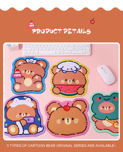 Tùy chỉnh chuột Pad <span class=keywords><strong>Mat</strong></span> PVC Anime hình chuột Pad dễ thương không trượt tùy chỉnh in ấn PVC da chuột Pad - Product Image 5