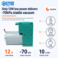 Pompe à diaphragme compacte DC KaiMeng KMDP-U1-24V 24V 12W 10L/min à faible bruit, compresseur d'air OEM pour applications médicales, esthétiques et laboratoires