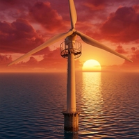 Éolienne de 100 kW à 3 pales en PRV, modèle avancé à énergie libre, haute efficacité pour maison et ferme 2026