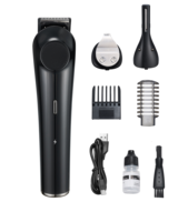 Kit de toilettage électrique de voyage GK-963 pour hommes, compact, tout-en-un, rechargeable par USB, charge rapide, type C, convivial pour les débutants, utilisation en hôtel