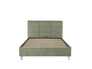 Cama Otomana Tapizada con Elevación Hidráulica, Base de Almacenamiento Amplia, Estilo Británico, Tapizada en Terciopelo, para Hotel y Hogar - Product Image 2